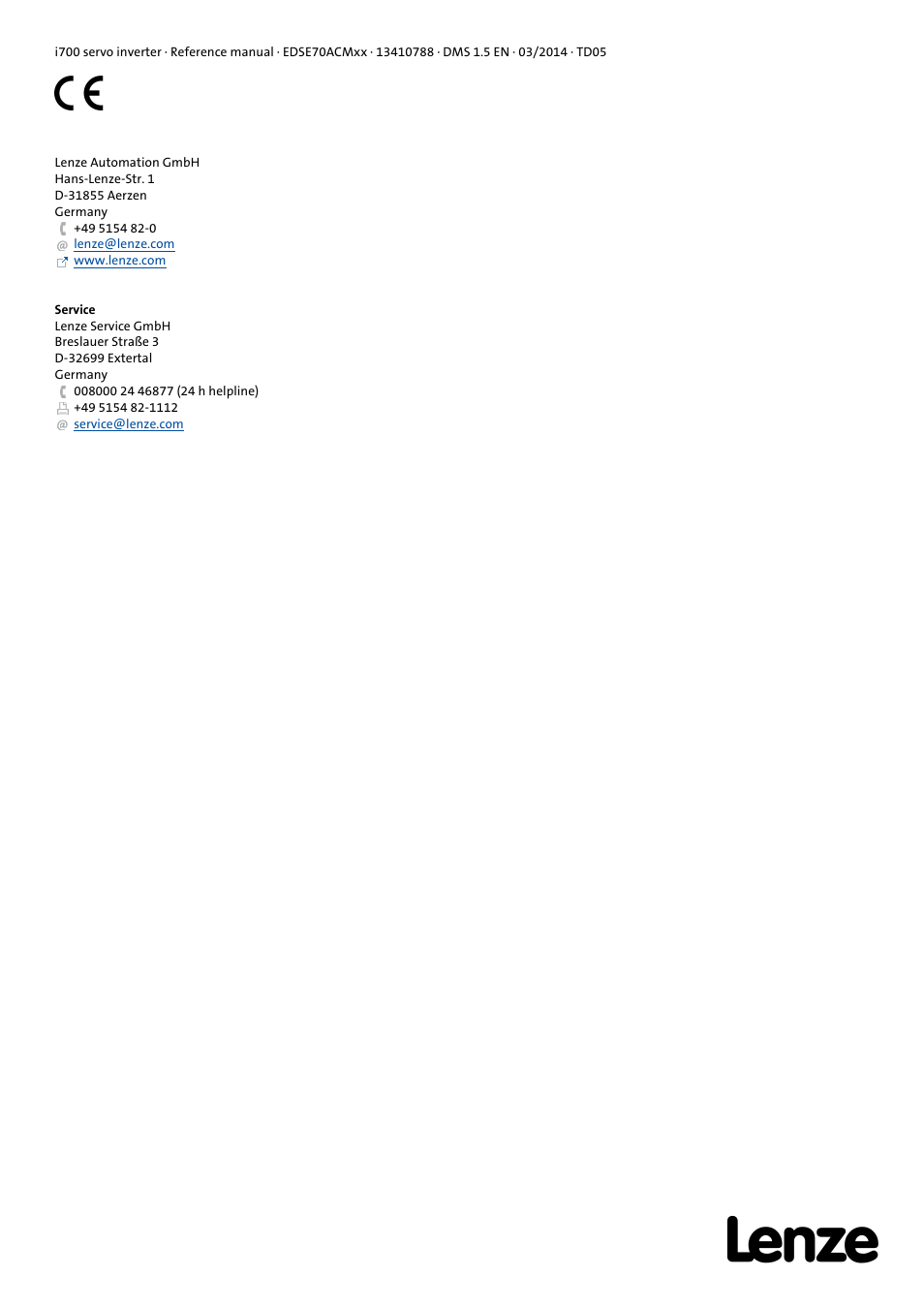 Lenze i700 User Manual | Page 338 / 338