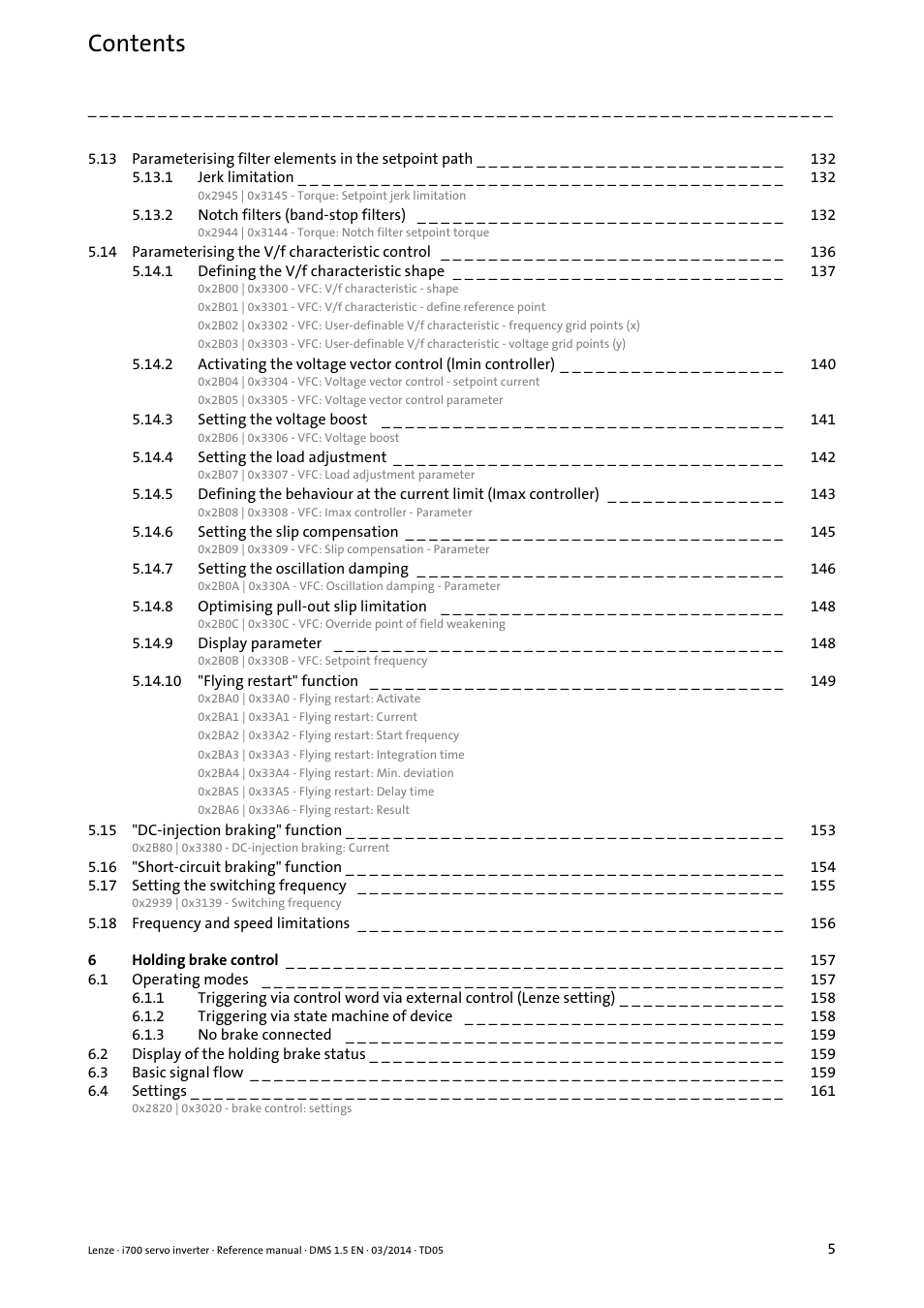 Lenze i700 User Manual | Page 5 / 338