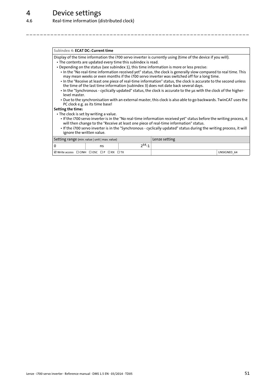 4device settings | Lenze i700 User Manual | Page 51 / 338
