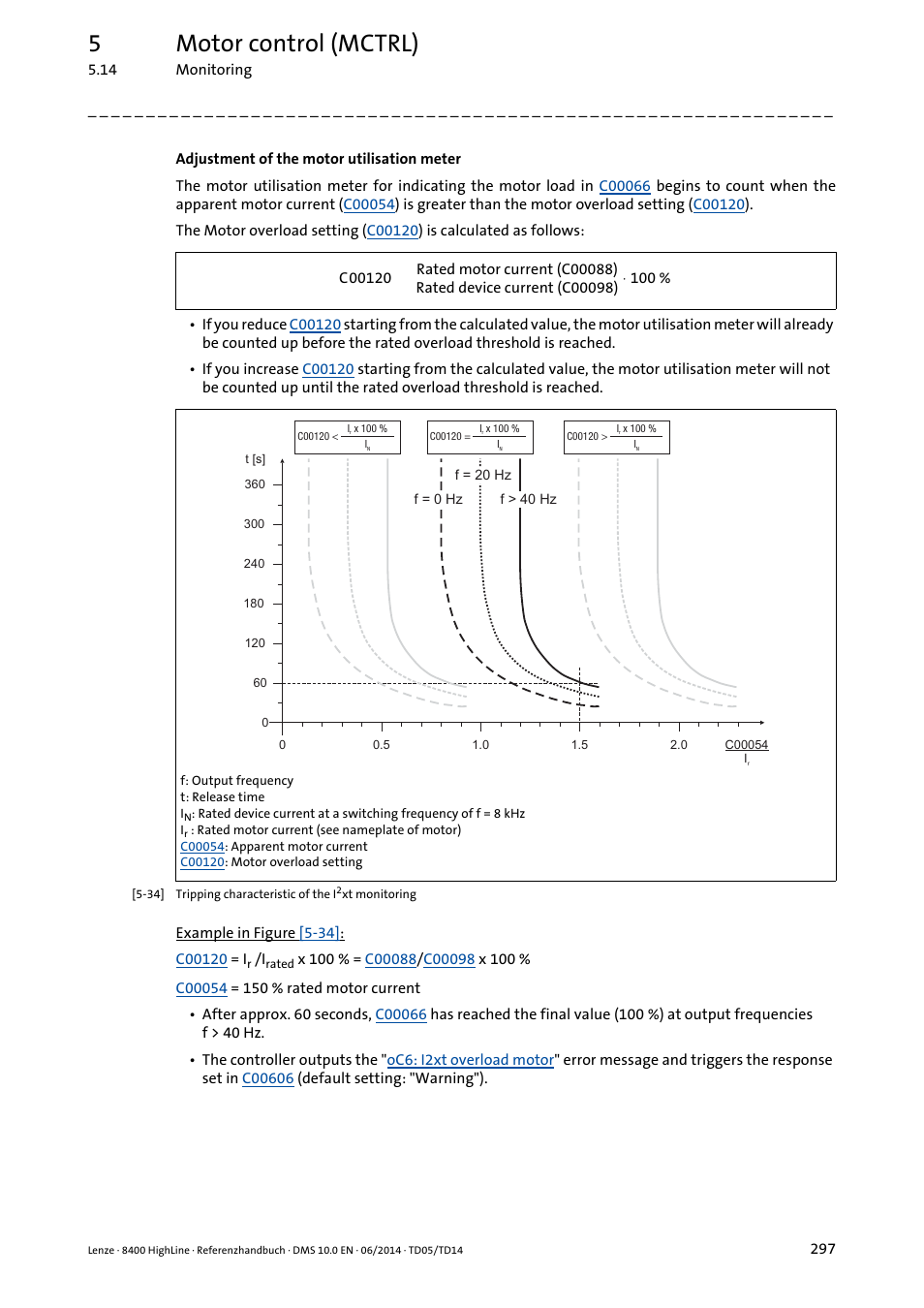 5motor control (mctrl) | Lenze 8400 HighLine User Manual | Page 297 / 1576