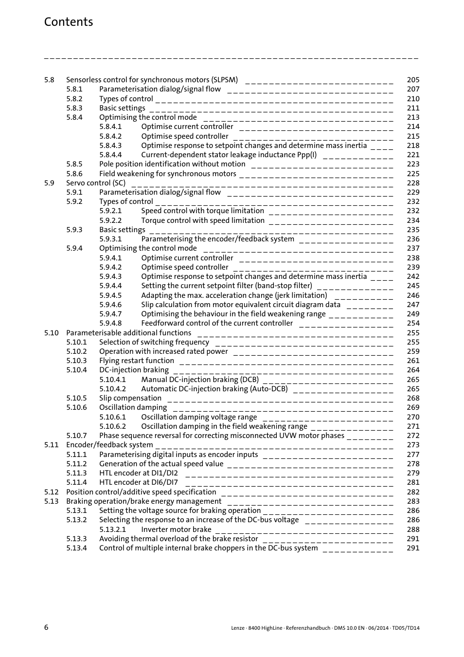 Lenze 8400 HighLine User Manual | Page 6 / 1576
