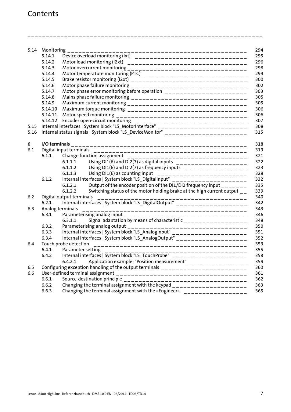 Lenze 8400 HighLine User Manual | Page 7 / 1576