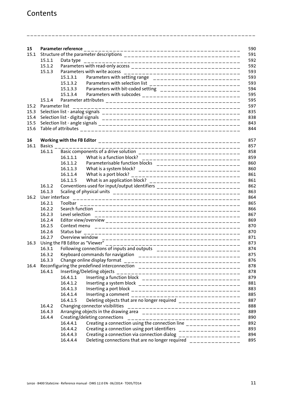 Lenze 8400 StateLine User Manual | Page 11 / 1030