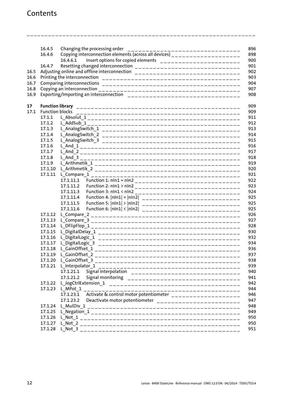 Lenze 8400 StateLine User Manual | Page 12 / 1030