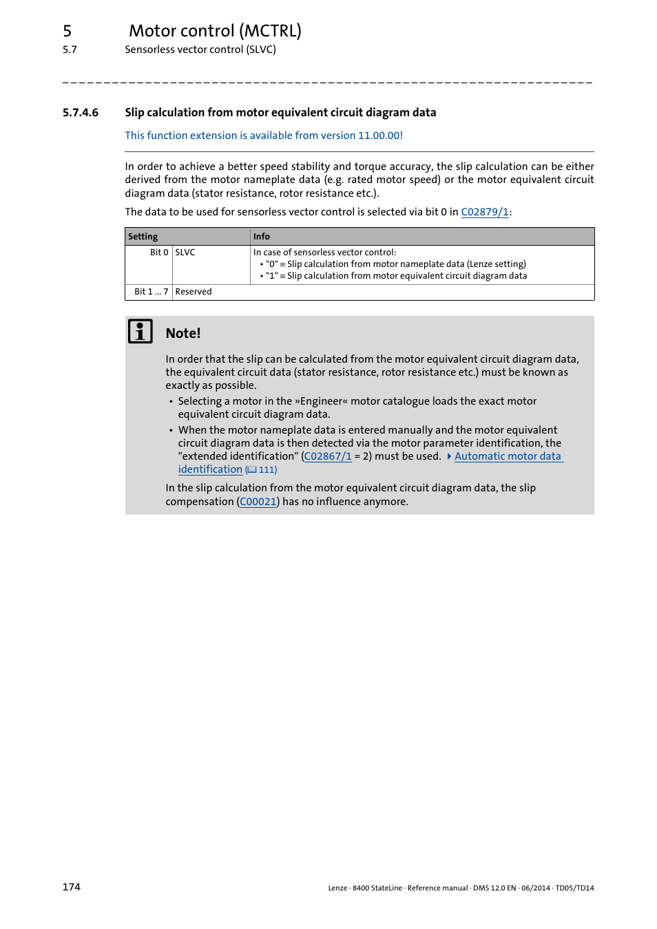 5motor control (mctrl) | Lenze 8400 StateLine User Manual | Page 174 / 1030