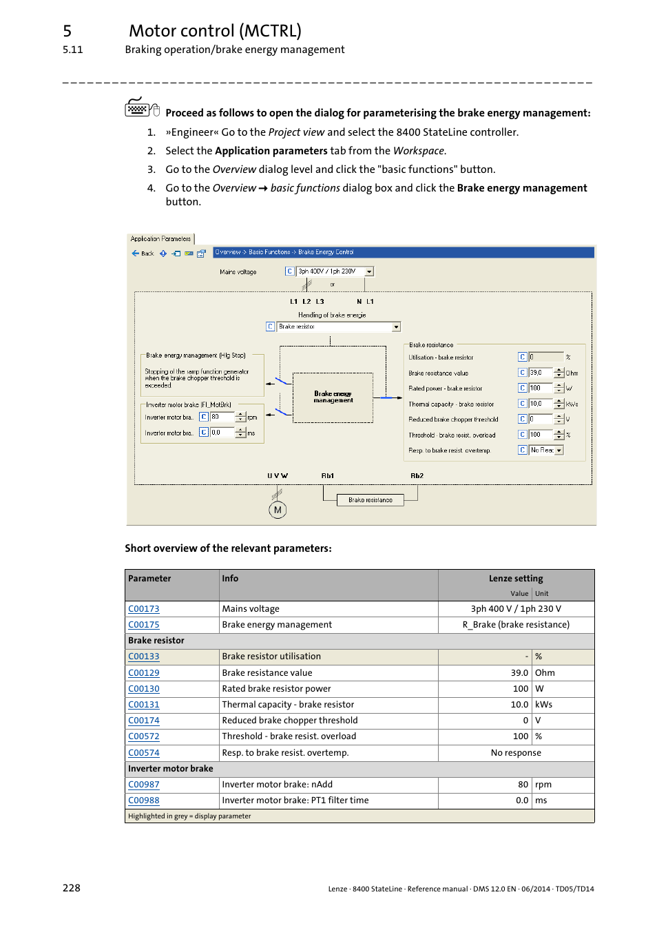 5motor control (mctrl) | Lenze 8400 StateLine User Manual | Page 228 / 1030