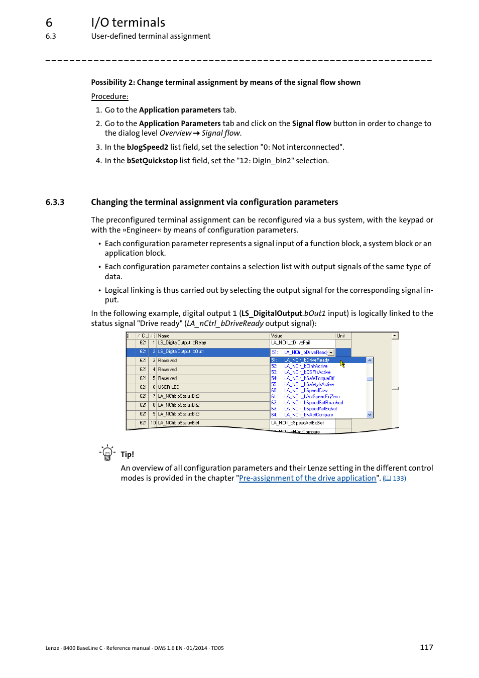 6i/o terminals | Lenze 8400 BaseLine C User Manual | Page 117 / 342