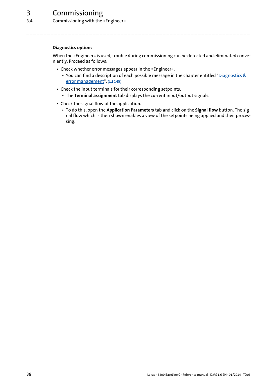 3commissioning | Lenze 8400 BaseLine C User Manual | Page 38 / 342