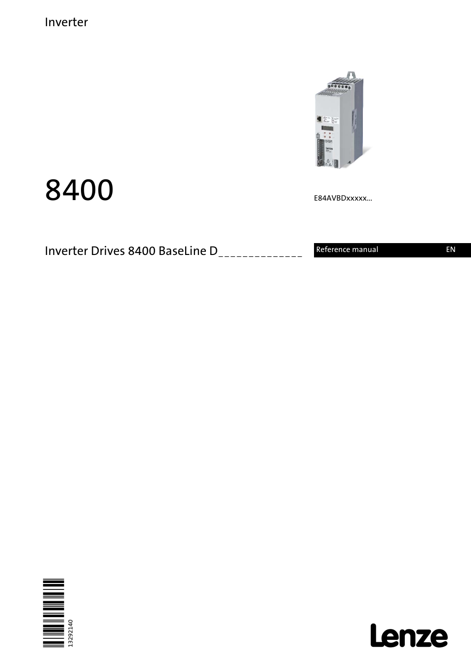 Lenze 8400 BaseLine D User Manual | 260 pages