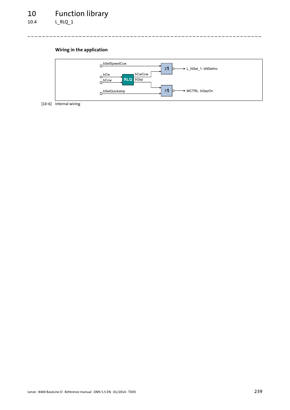 10 function library | Lenze 8400 BaseLine D User Manual | Page 239 / 260