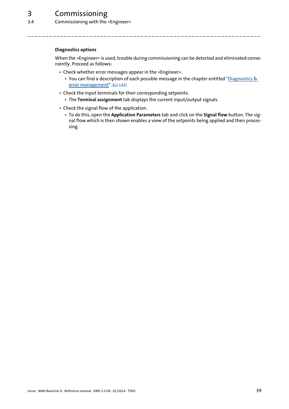 3commissioning | Lenze 8400 BaseLine D User Manual | Page 39 / 260