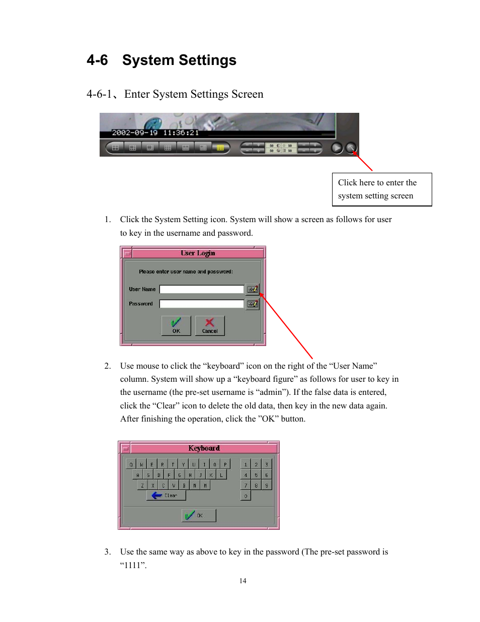 6 system settings, 6-1 、enter system settings screen | BenQ HDR-16EP User Manual | Page 14 / 51