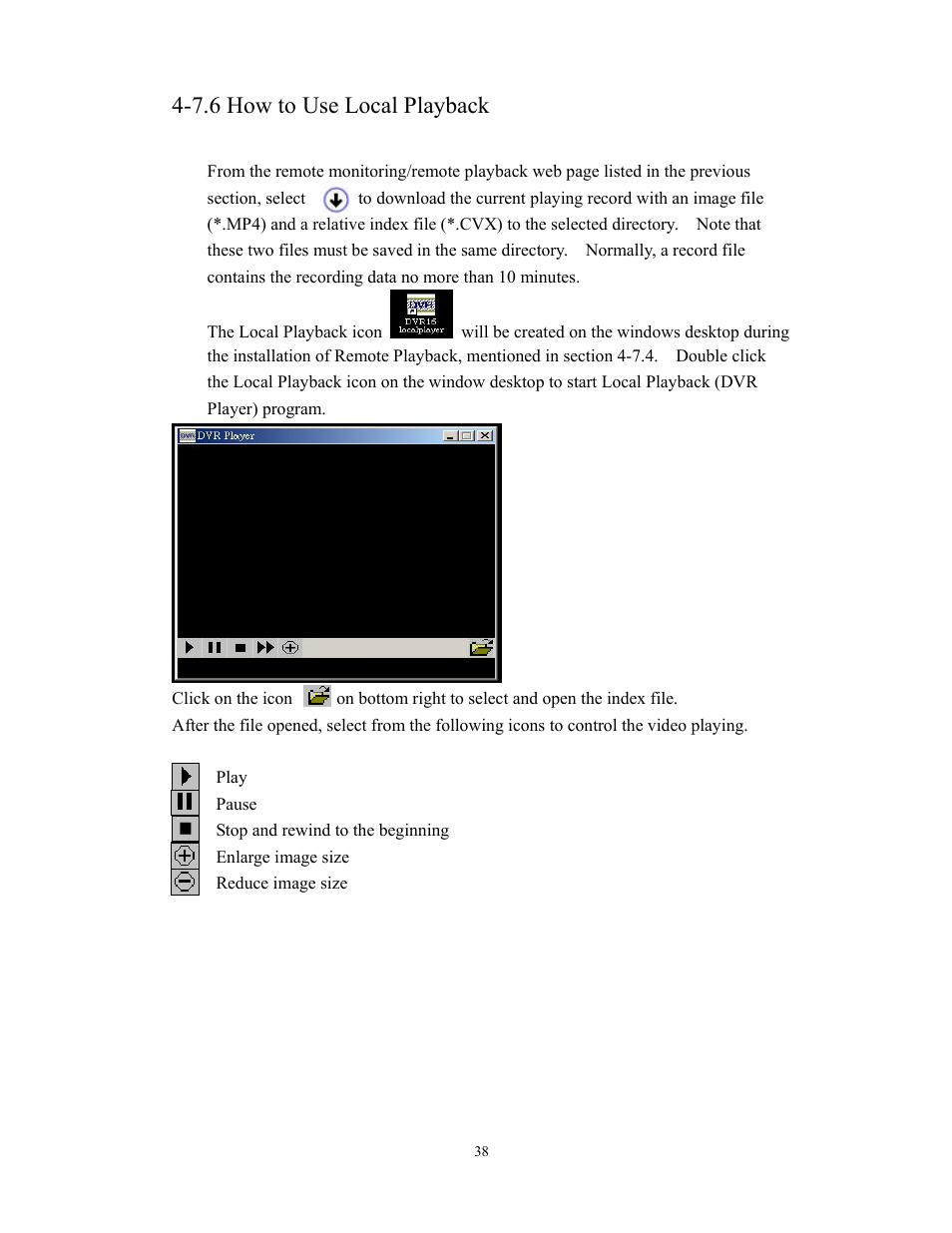 7.6 how to use local playback | BenQ HDR-16EP User Manual | Page 38 / 51