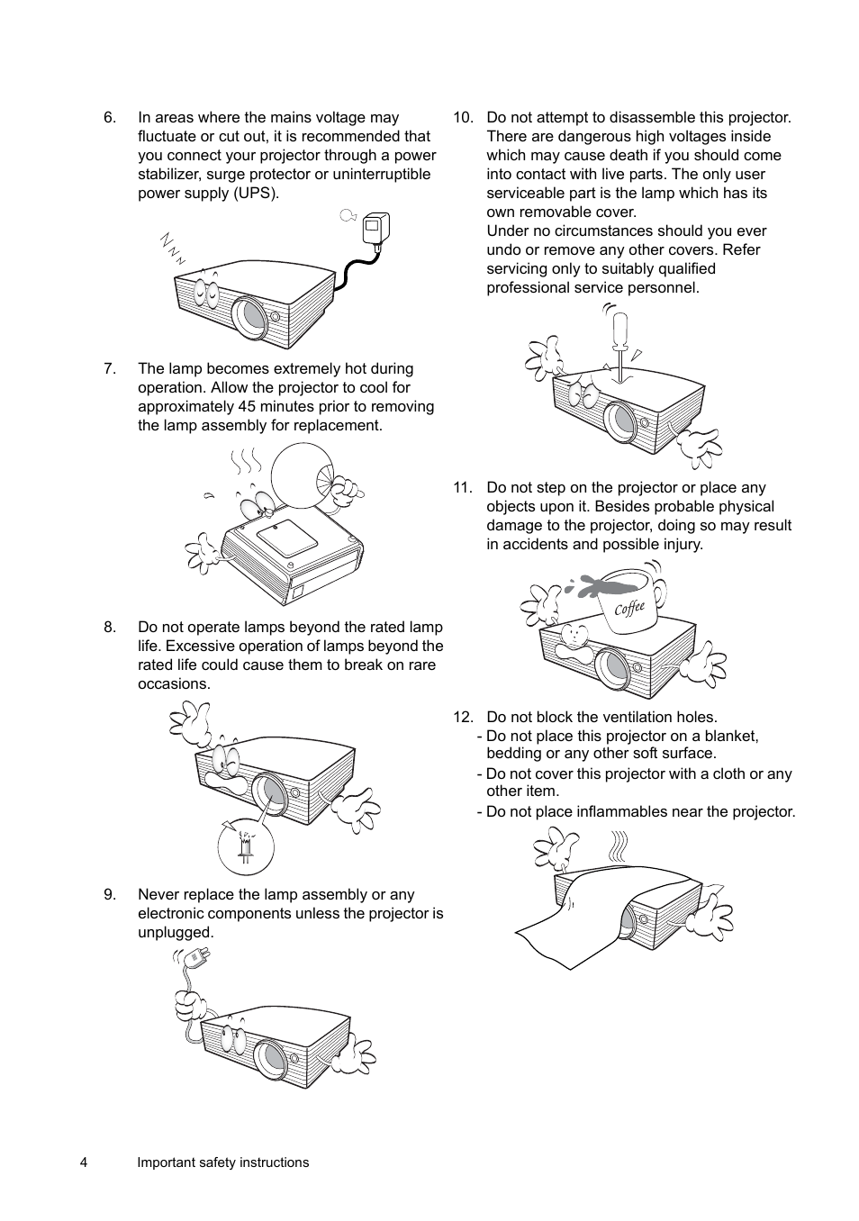 BenQ SP870 User Manual | Page 4 / 53