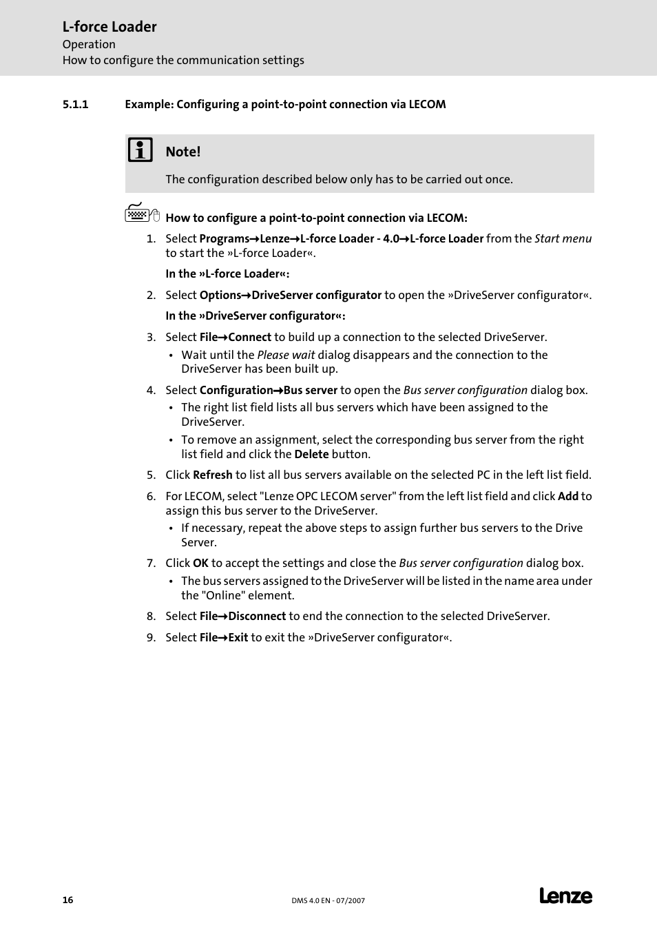 Lenze Loader L-force Loader User Manual | Page 16 / 45