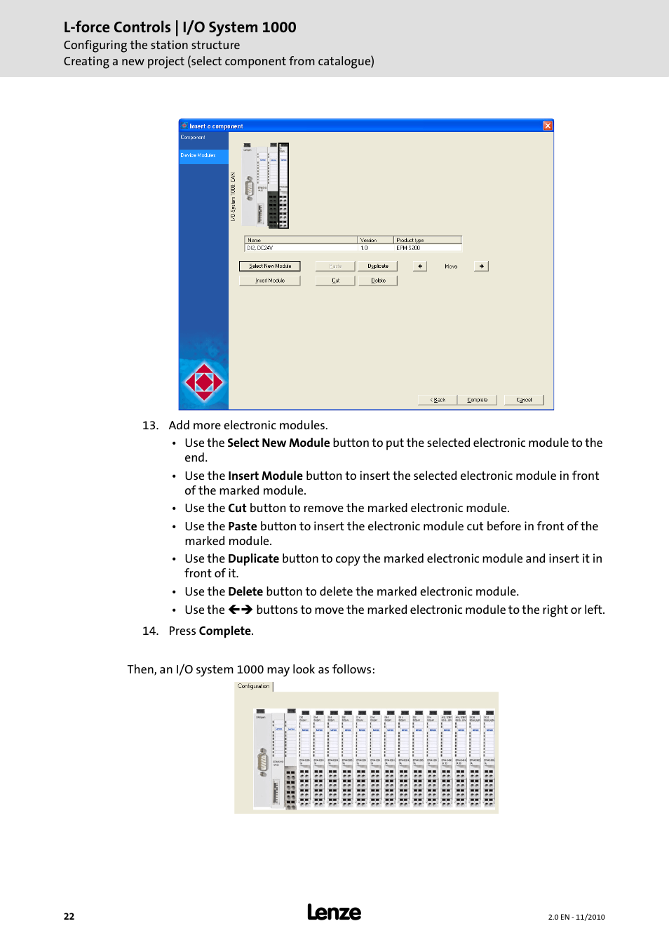 Lenze L-force I/O System 1000 User Manual | Page 22 / 99