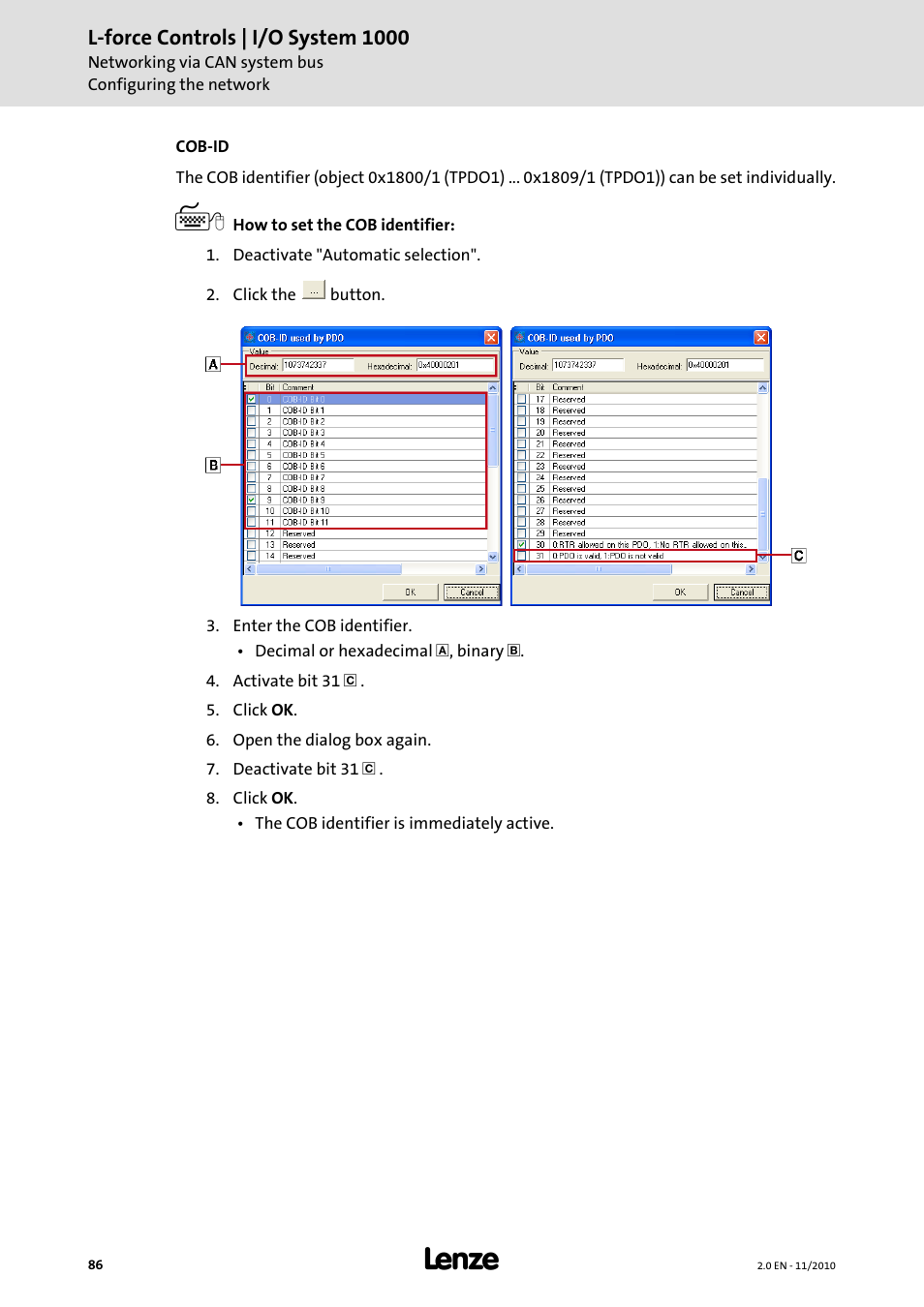 Lenze L-force I/O System 1000 User Manual | Page 86 / 99