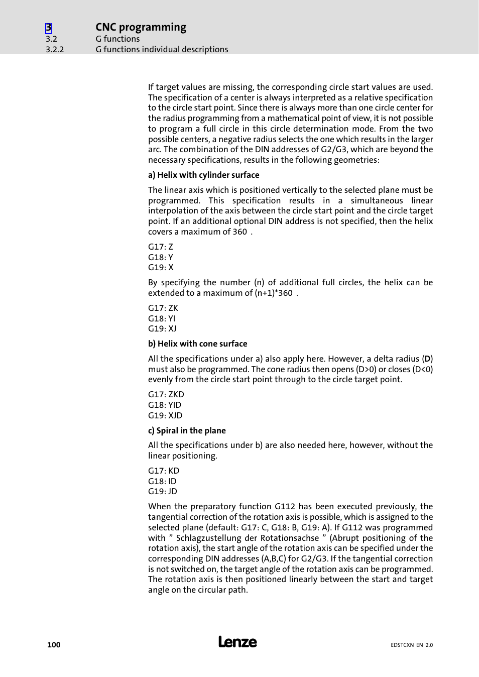 Lenze ETC Motion Control User Manual | Page 100 / 428