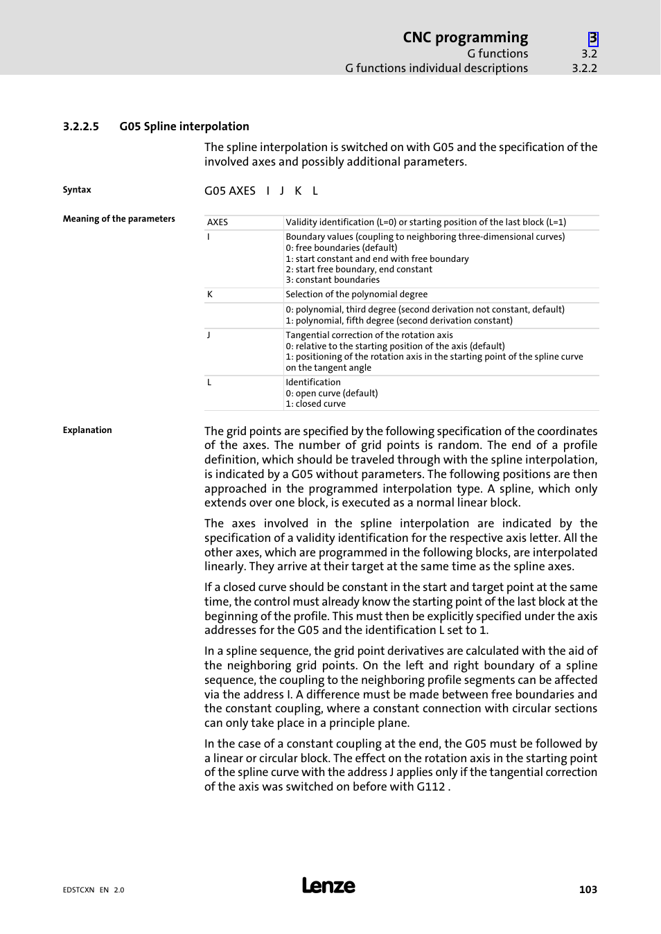 Cnc programming | Lenze ETC Motion Control User Manual | Page 103 / 428