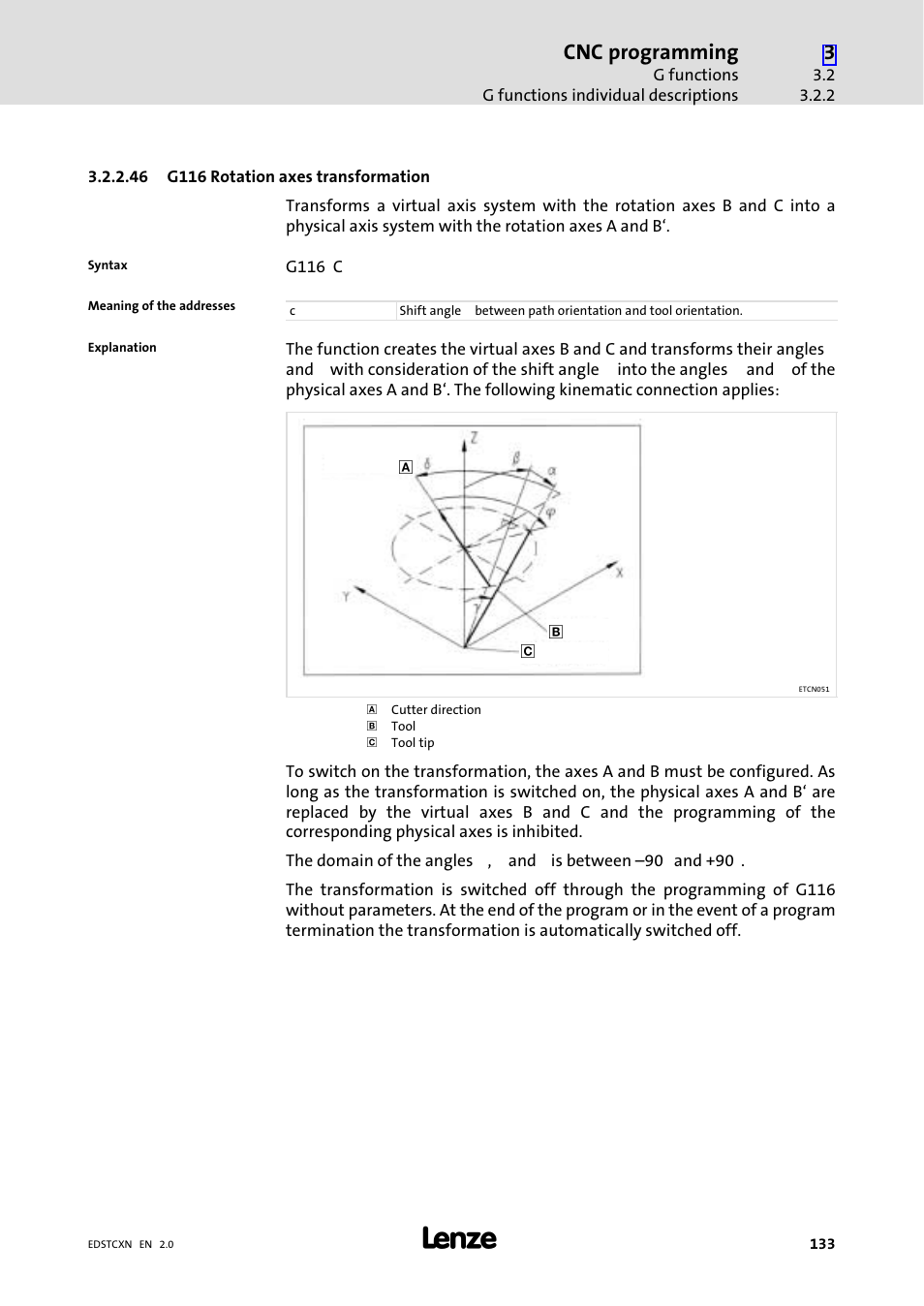 Cnc programming | Lenze ETC Motion Control User Manual | Page 133 / 428