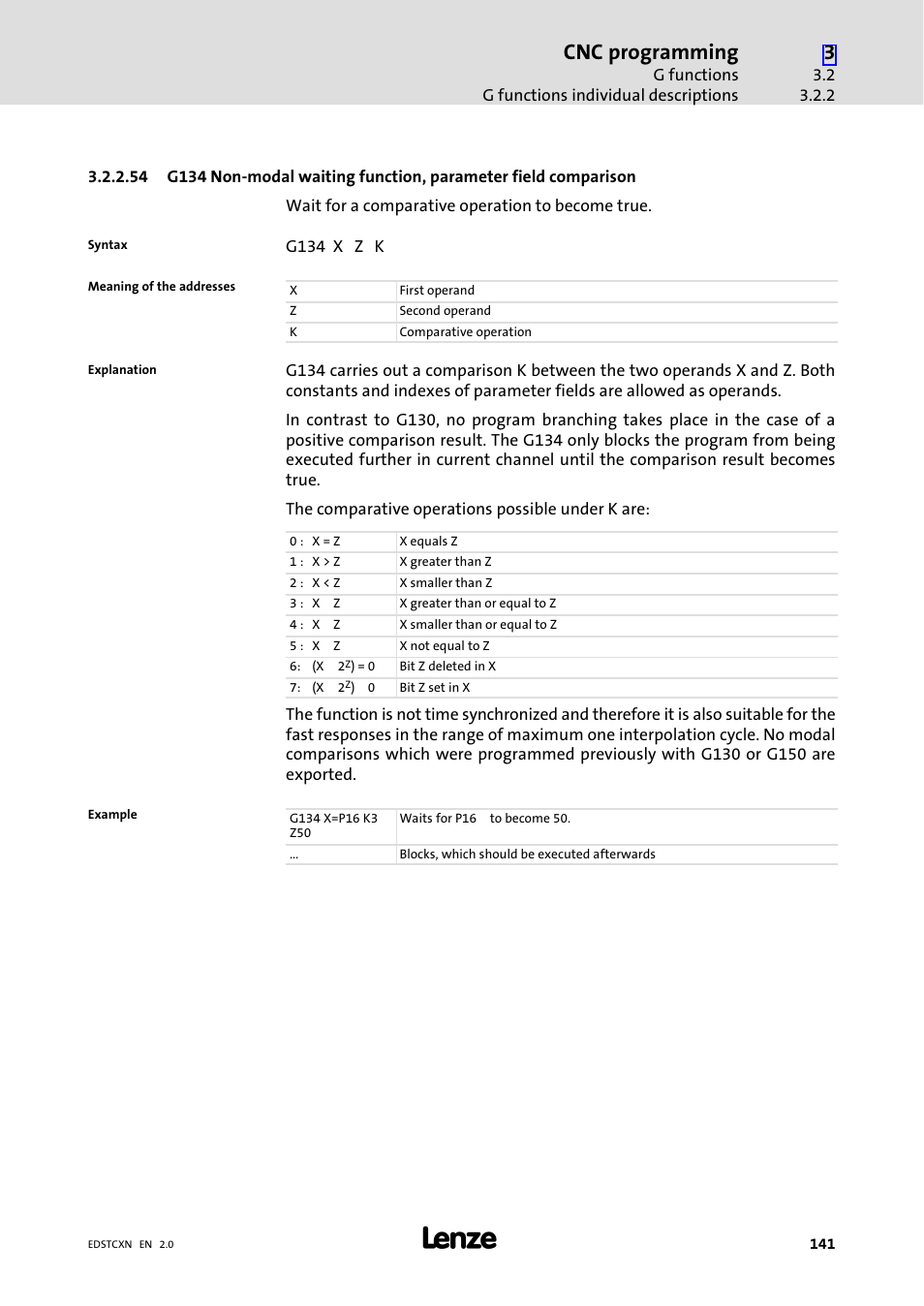 Cnc programming | Lenze ETC Motion Control User Manual | Page 141 / 428