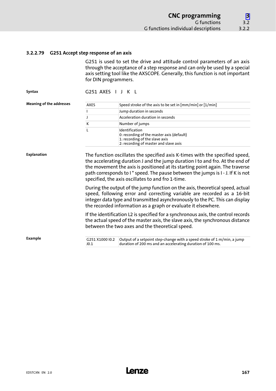 Cnc programming | Lenze ETC Motion Control User Manual | Page 167 / 428