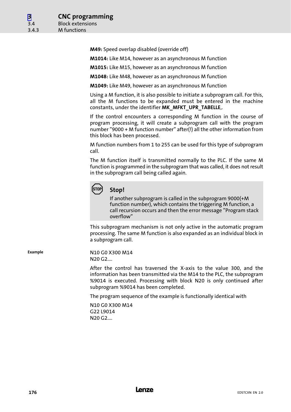 Lenze ETC Motion Control User Manual | Page 176 / 428