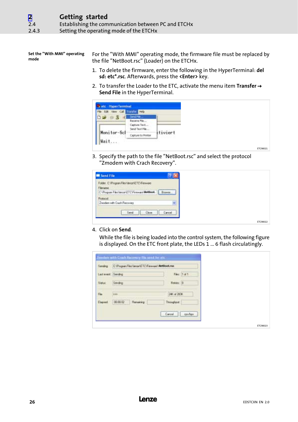 Getting started | Lenze ETC Motion Control User Manual | Page 26 / 428