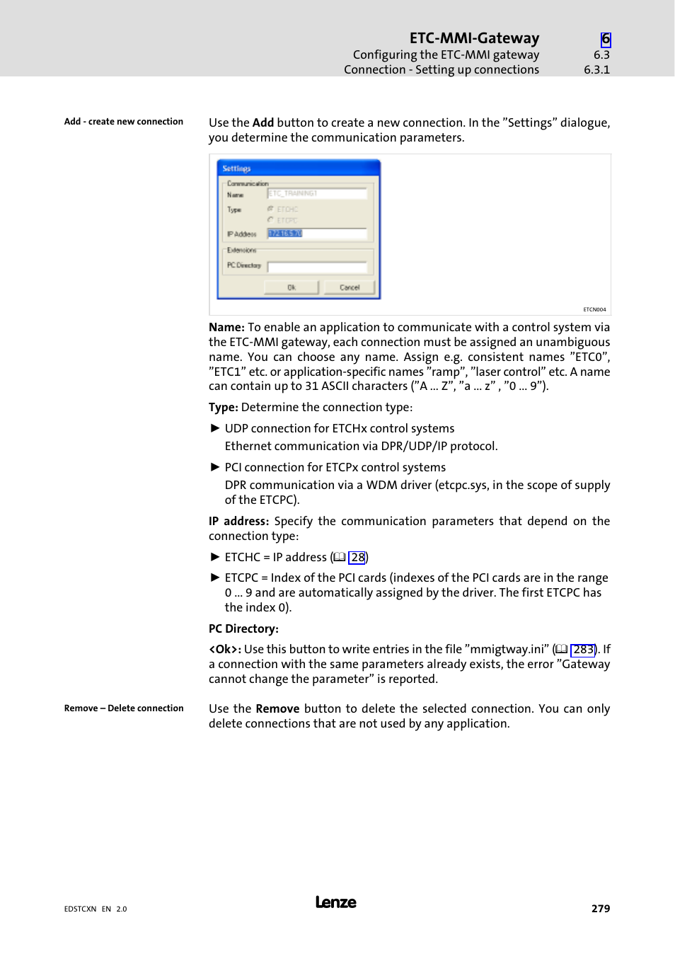Etc−mmi−gateway | Lenze ETC Motion Control User Manual | Page 279 / 428