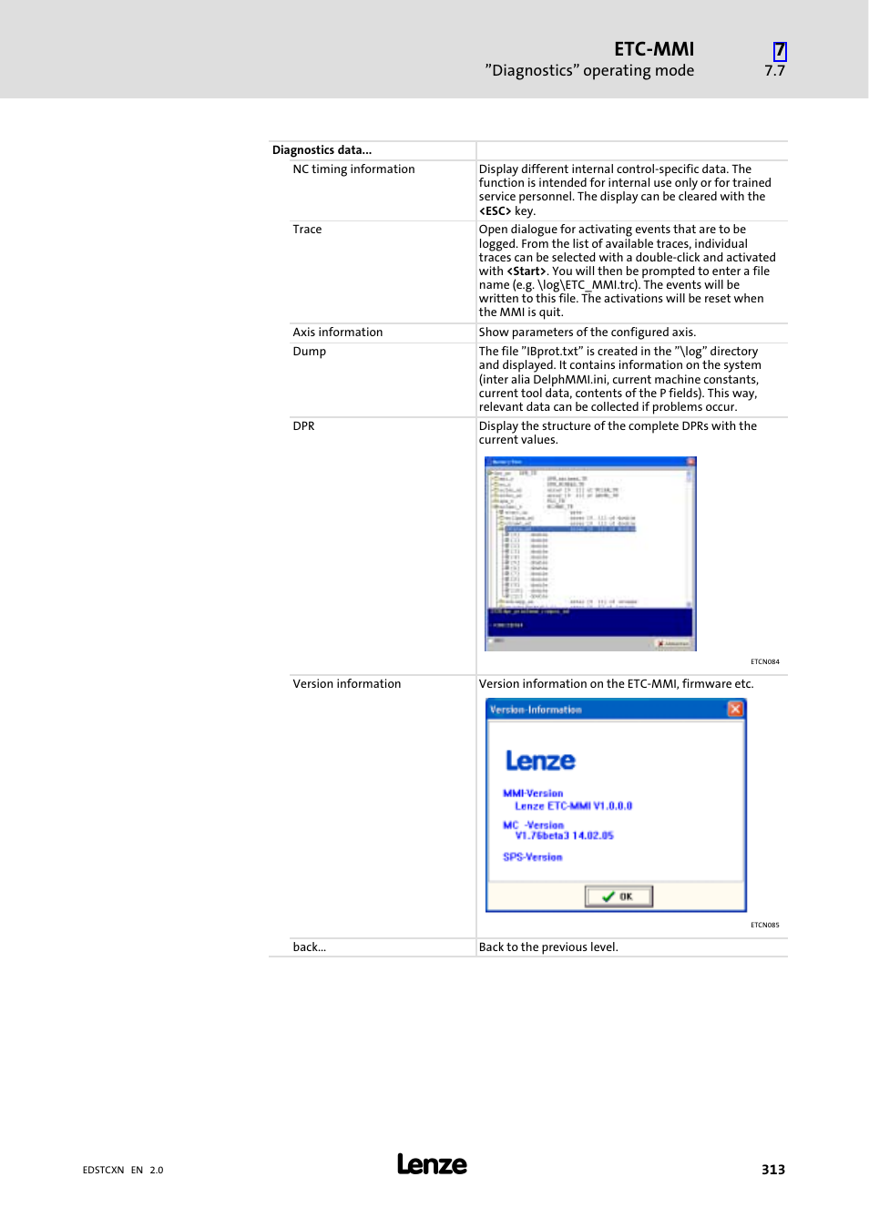 Etc−mmi | Lenze ETC Motion Control User Manual | Page 313 / 428