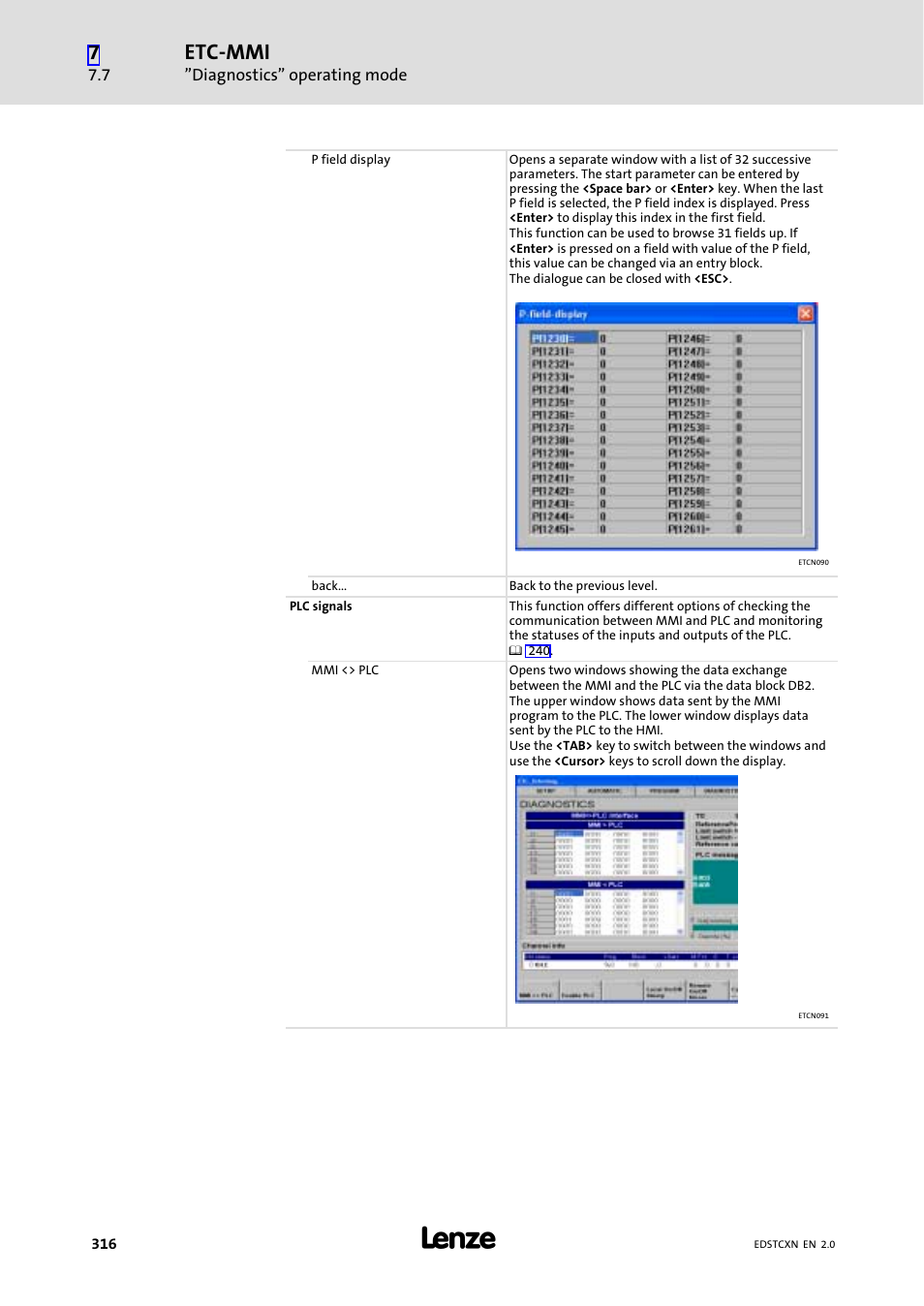 Etc−mmi | Lenze ETC Motion Control User Manual | Page 316 / 428