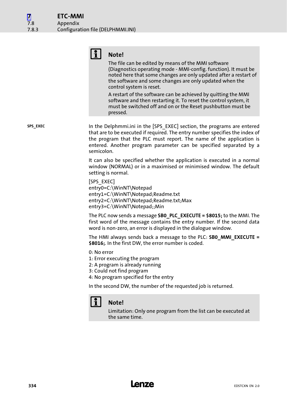 Lenze ETC Motion Control User Manual | Page 334 / 428