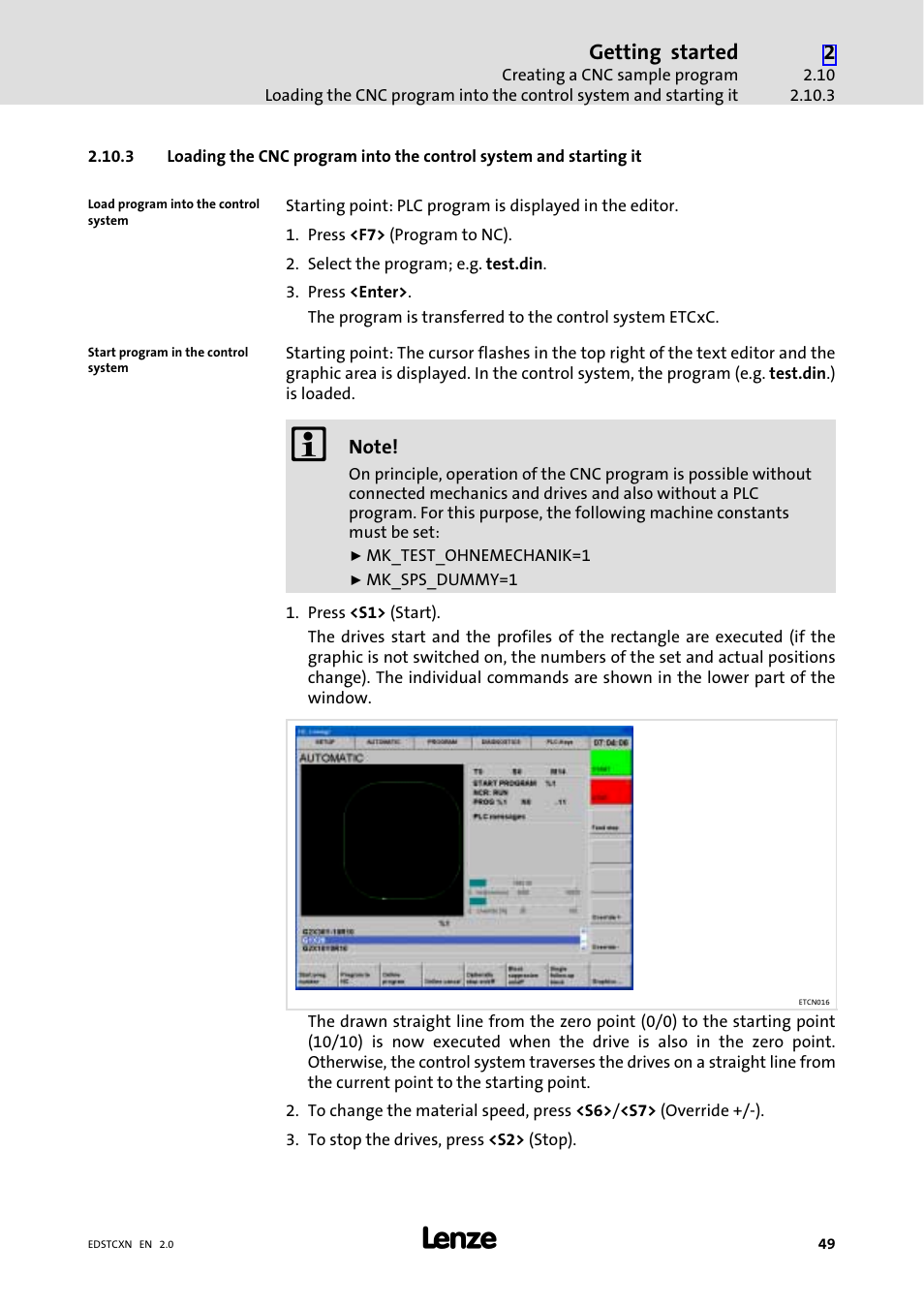 Getting started | Lenze ETC Motion Control User Manual | Page 49 / 428