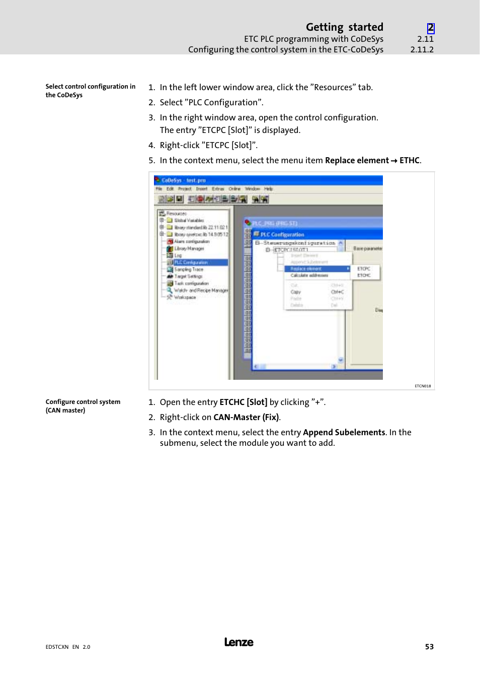 Getting started | Lenze ETC Motion Control User Manual | Page 53 / 428
