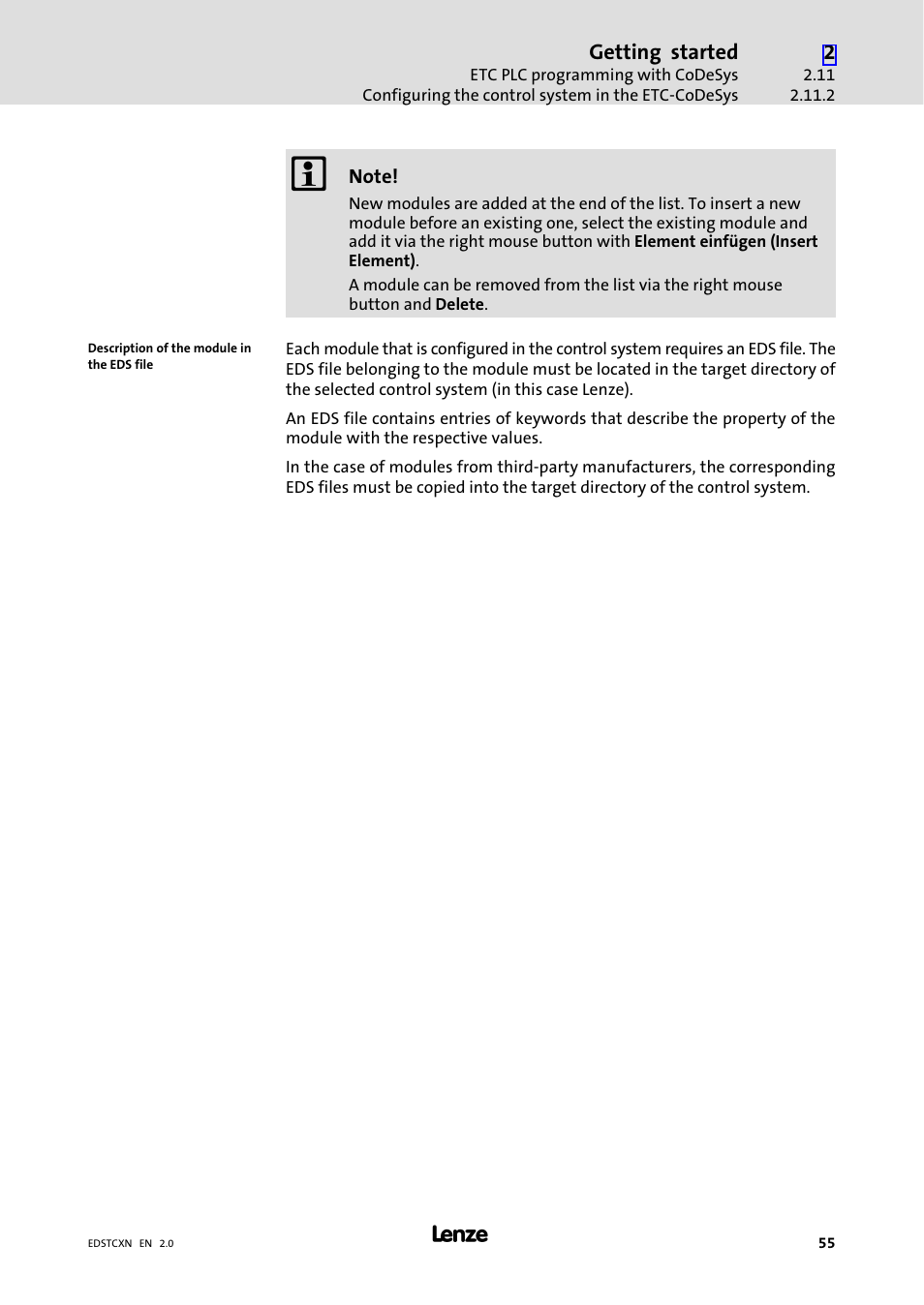 Lenze ETC Motion Control User Manual | Page 55 / 428