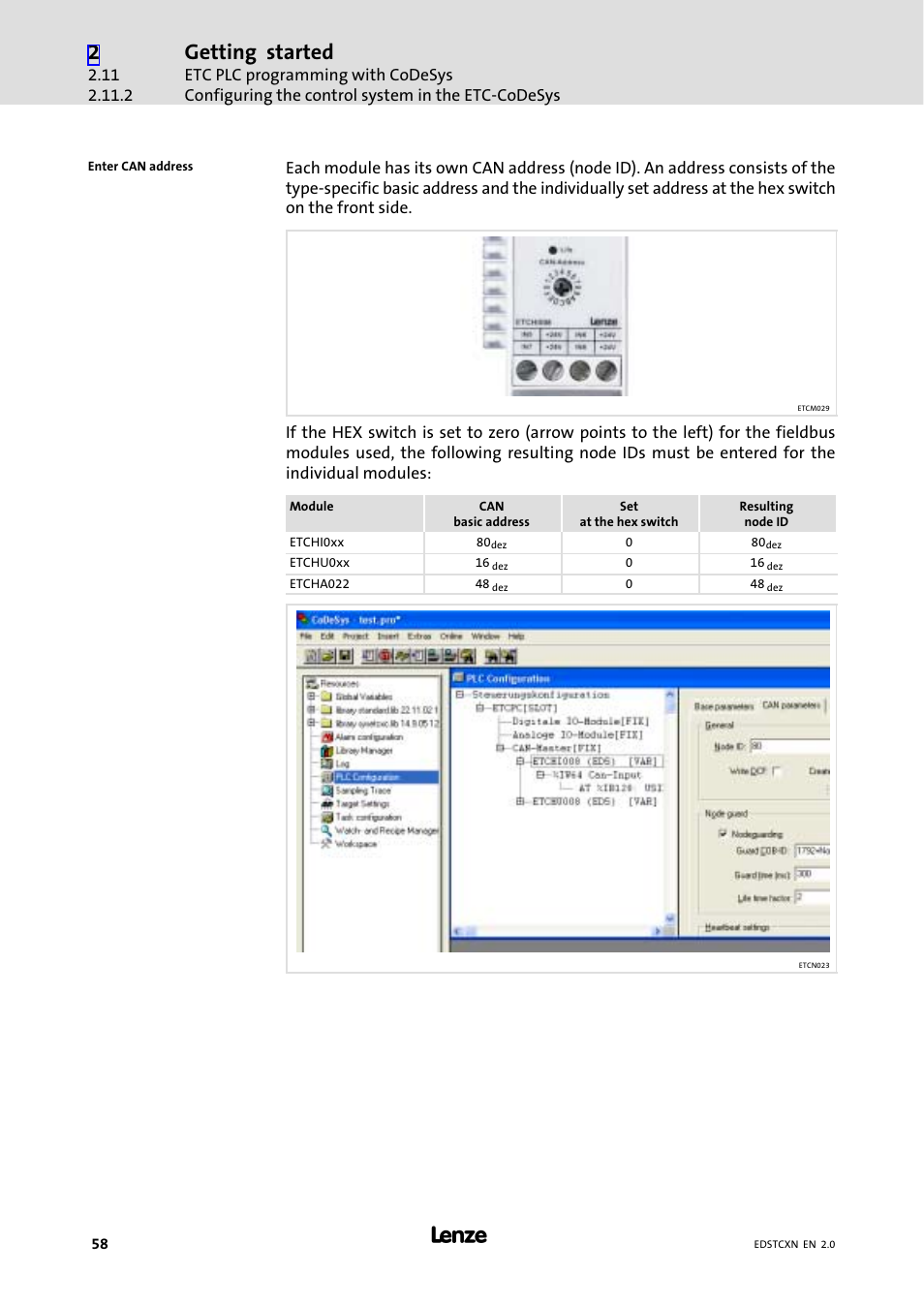 Getting started | Lenze ETC Motion Control User Manual | Page 58 / 428
