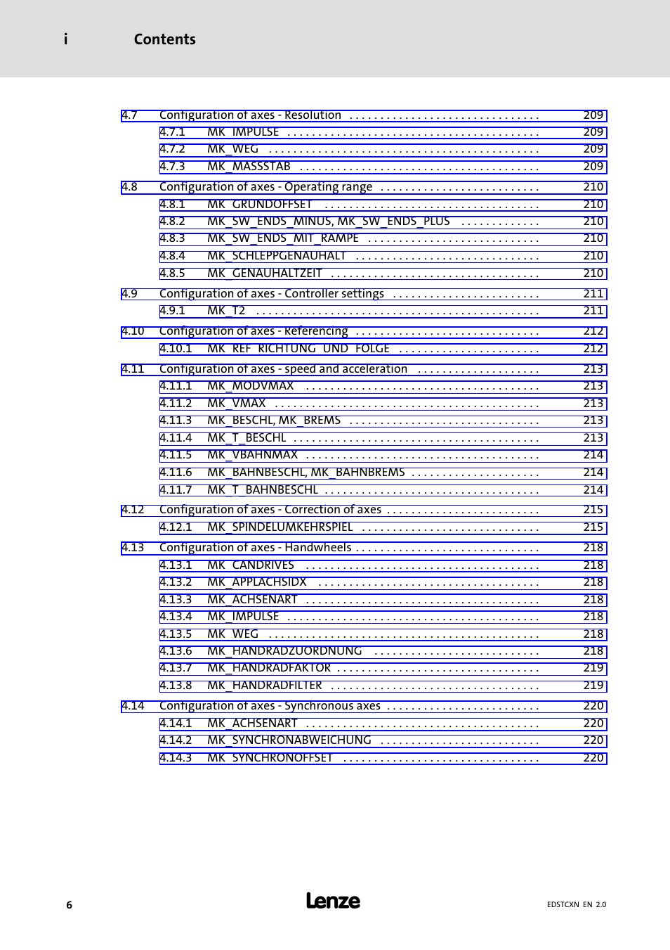 Contents i | Lenze ETC Motion Control User Manual | Page 6 / 428