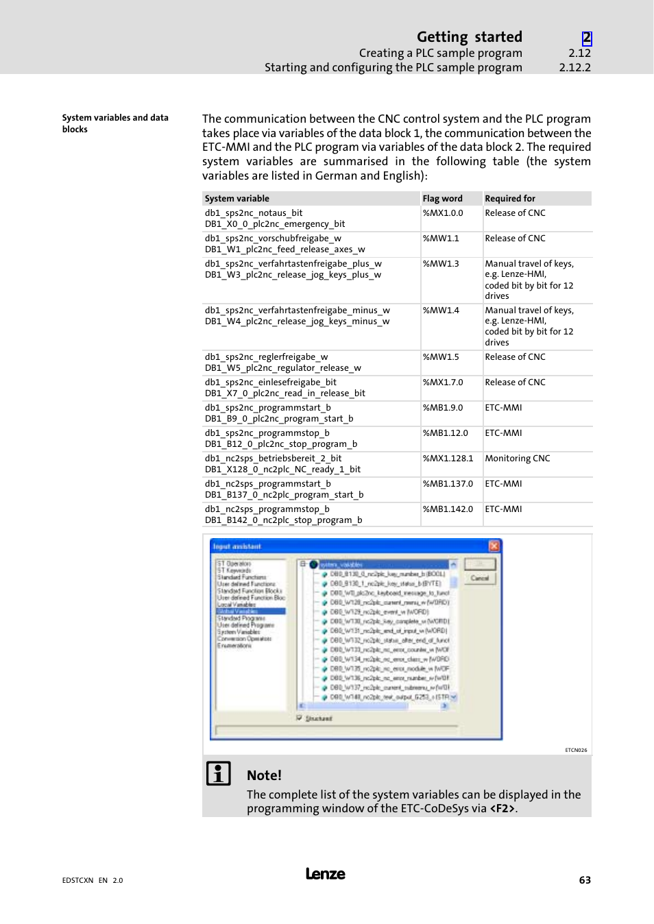 Getting started | Lenze ETC Motion Control User Manual | Page 63 / 428