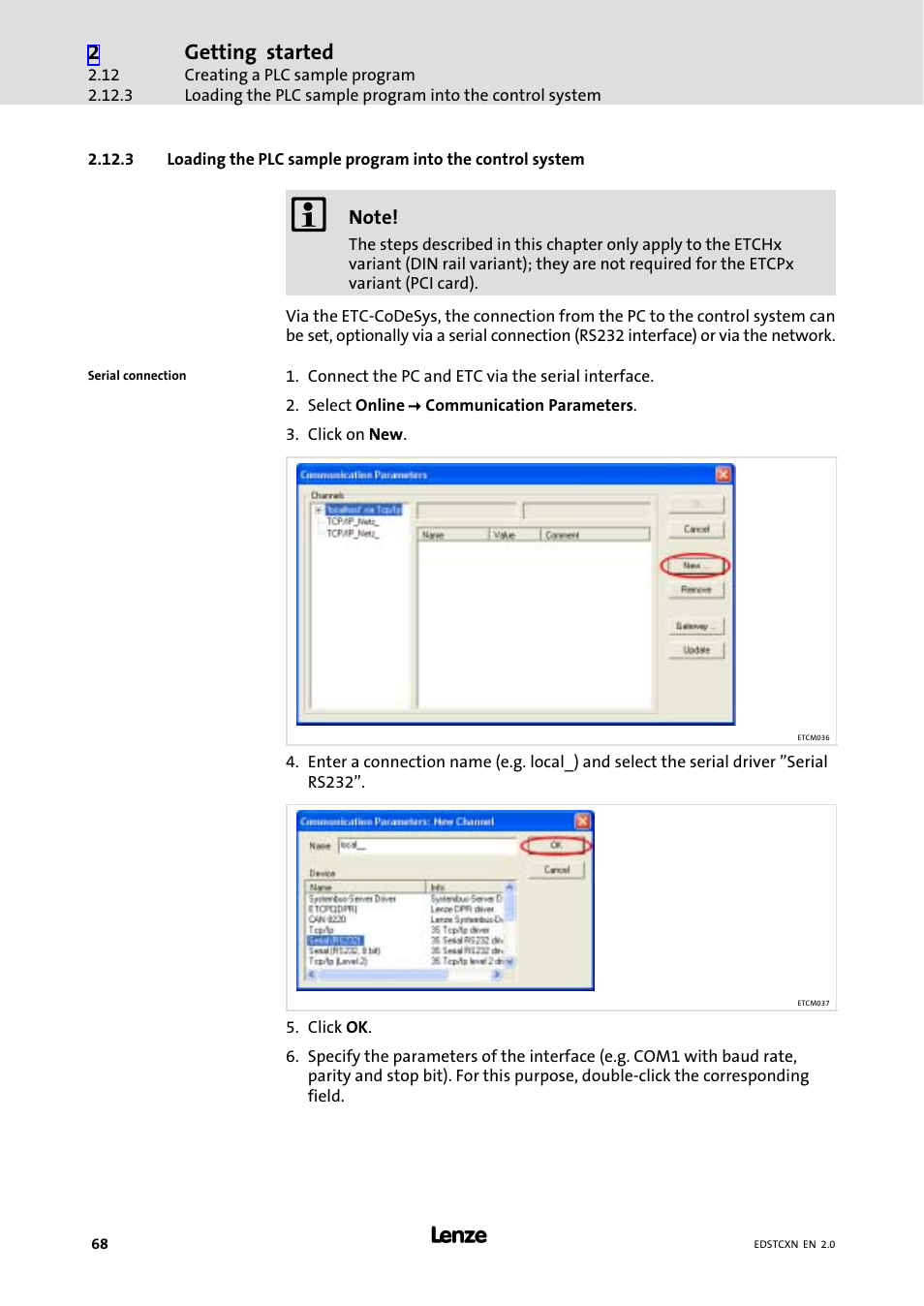 Getting started | Lenze ETC Motion Control User Manual | Page 68 / 428