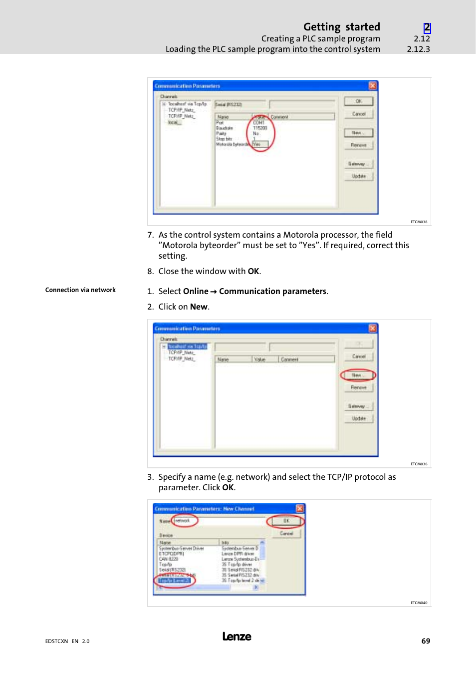 Getting started | Lenze ETC Motion Control User Manual | Page 69 / 428