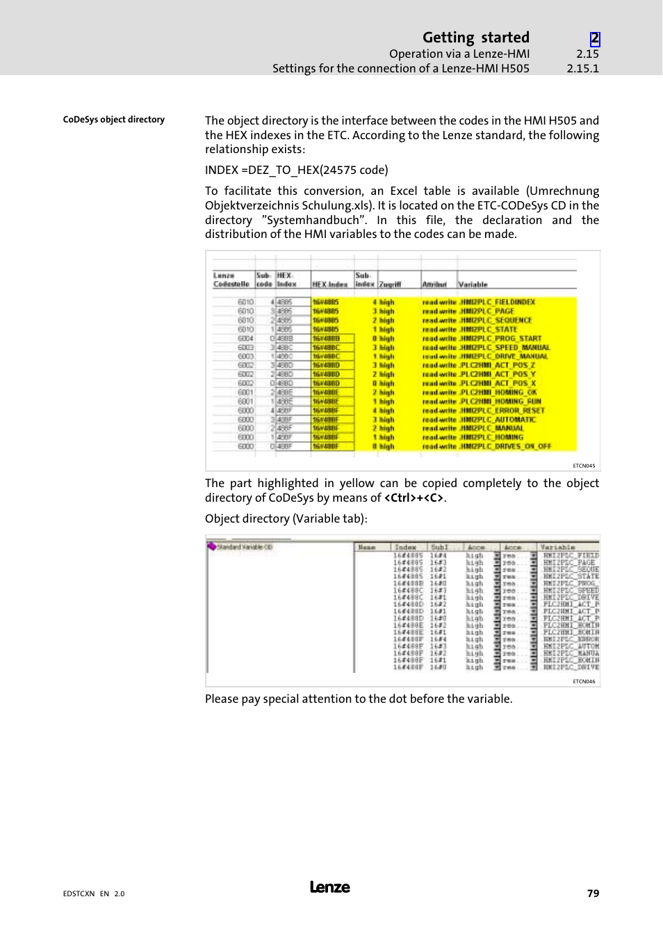 Getting started | Lenze ETC Motion Control User Manual | Page 79 / 428