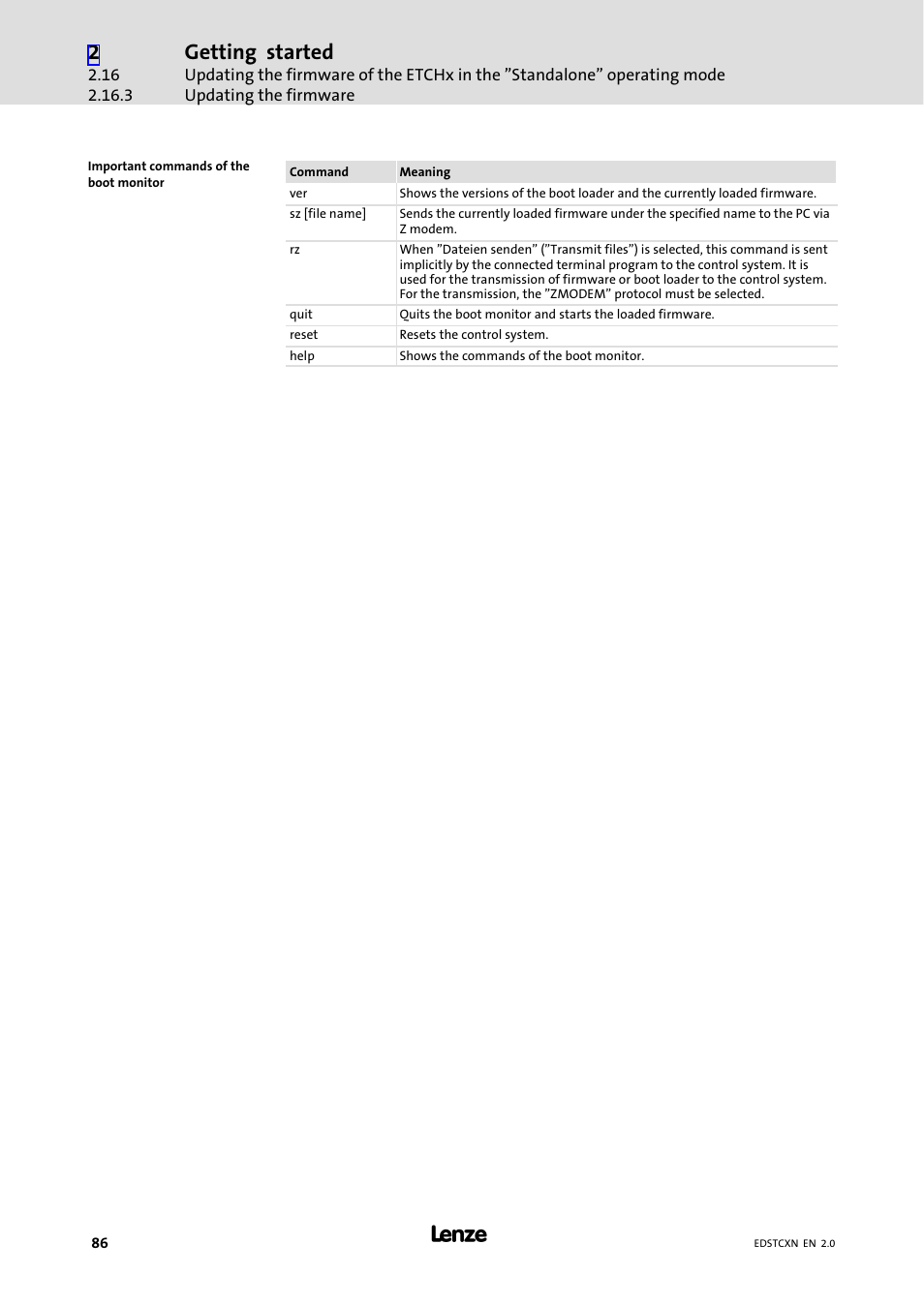 Getting started | Lenze ETC Motion Control User Manual | Page 86 / 428