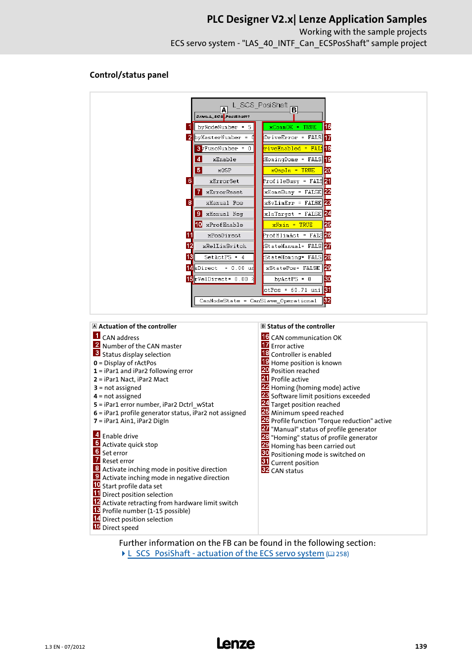 Plc designer v2.x| lenze application samples | Lenze PLC Designer V2.x User Manual | Page 139 / 336