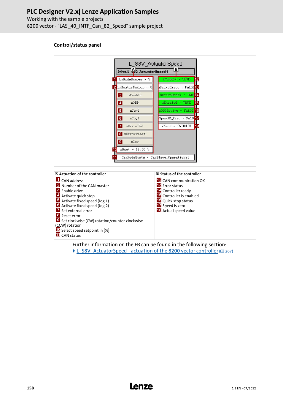 Plc designer v2.x| lenze application samples | Lenze PLC Designer V2.x User Manual | Page 158 / 336