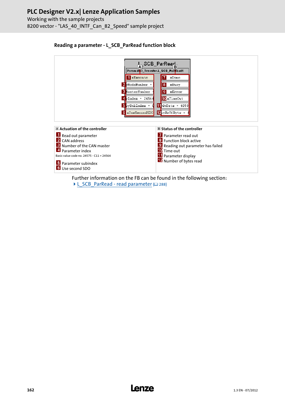 Plc designer v2.x| lenze application samples | Lenze PLC Designer V2.x User Manual | Page 162 / 336