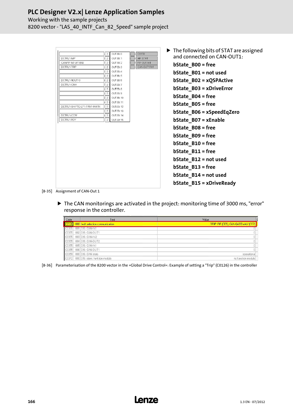 Plc designer v2.x| lenze application samples | Lenze PLC Designer V2.x User Manual | Page 166 / 336