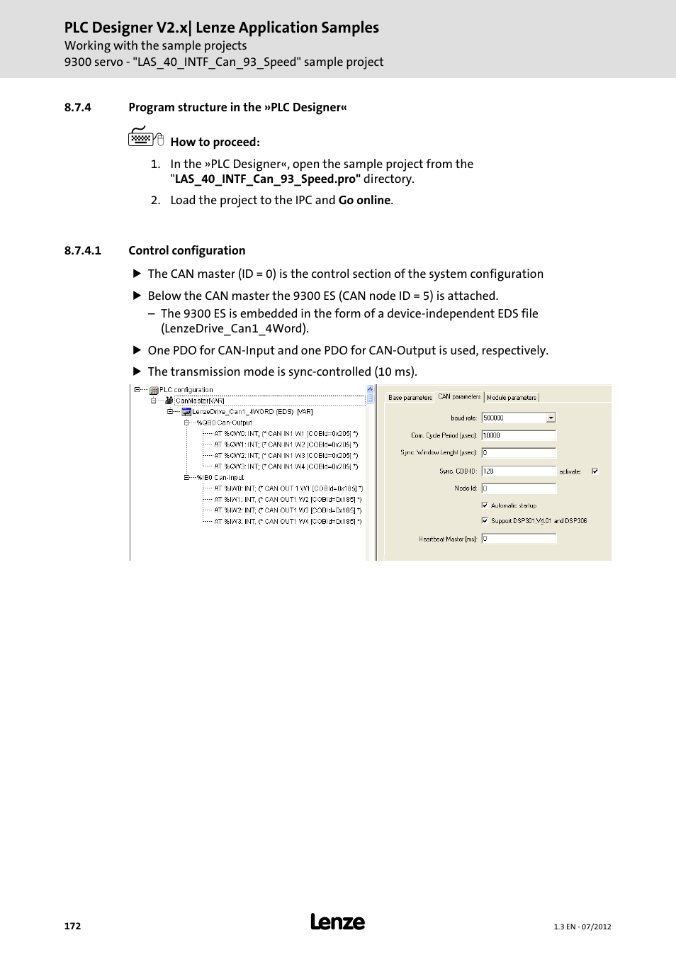 4 program structure in the »plc designer, 1 control configuration, Control configuration | Designer, Program structure in the »plc designer | Lenze PLC Designer V2.x User Manual | Page 172 / 336