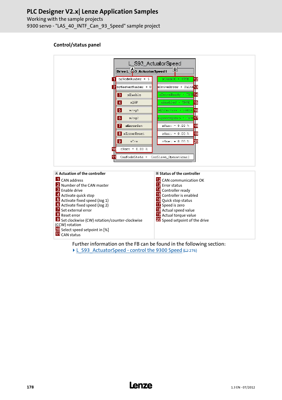 Plc designer v2.x| lenze application samples | Lenze PLC Designer V2.x User Manual | Page 178 / 336