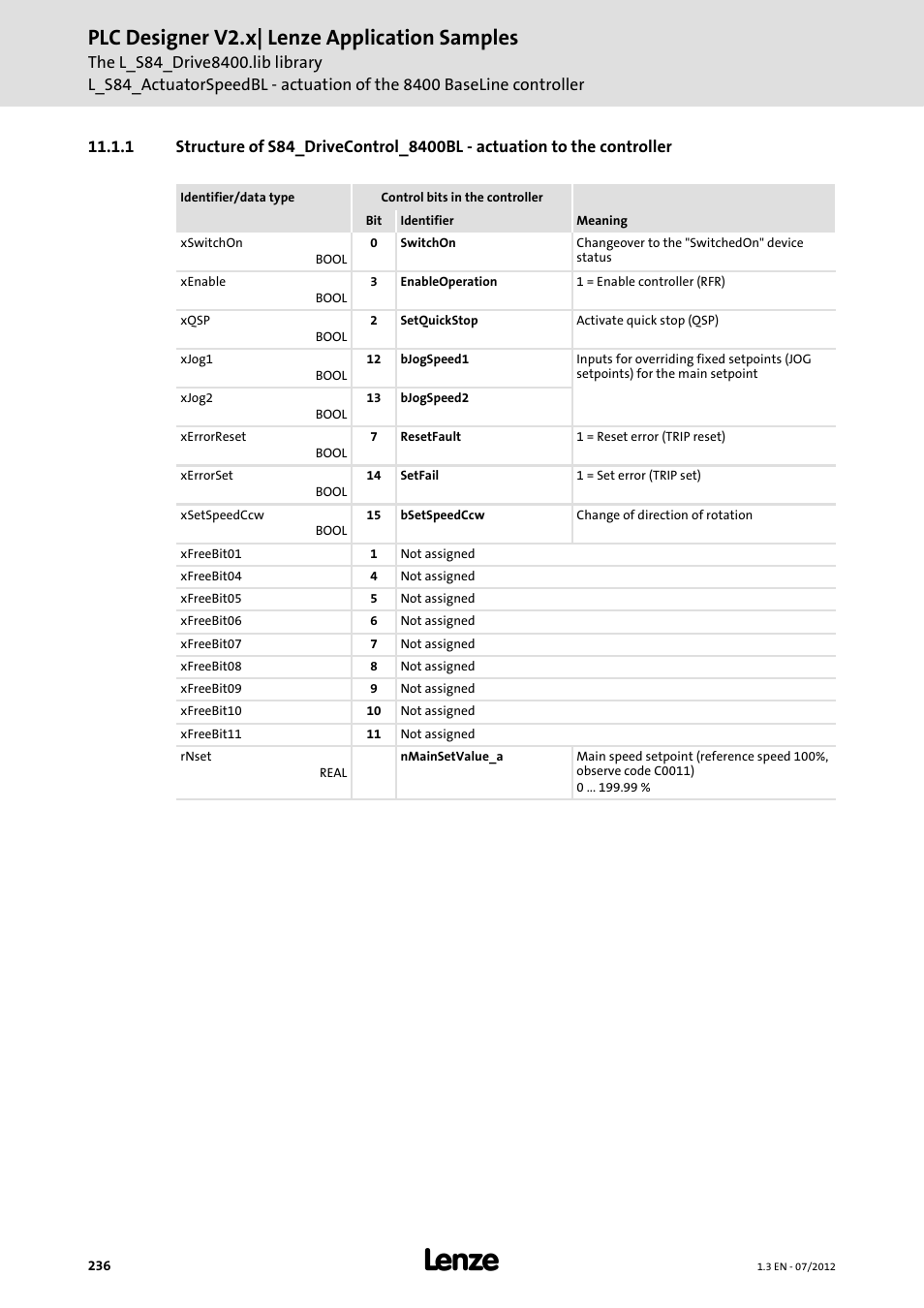 Plc designer v2.x| lenze application samples | Lenze PLC Designer V2.x User Manual | Page 236 / 336