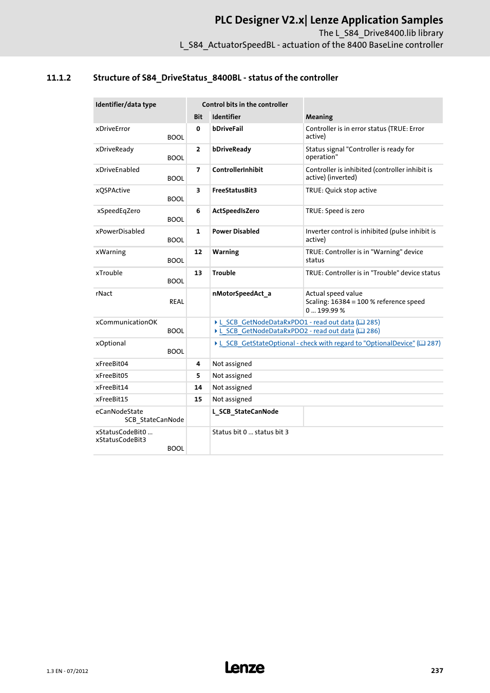 Plc designer v2.x| lenze application samples | Lenze PLC Designer V2.x User Manual | Page 237 / 336